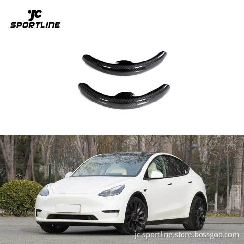 Dry Carbon Fiber Steering Wheel Cover for Tesla Model 3/Y